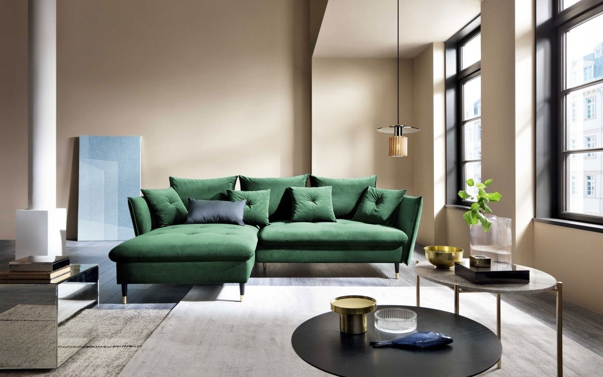 Designer Sofa Louise mit Schlaf- und Klappfunktion - Luxusbetten24