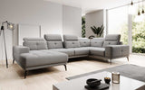 Designer Sofa Nerio mit verstellbarer Kopf- und Rückenlehne - Luxusbetten24