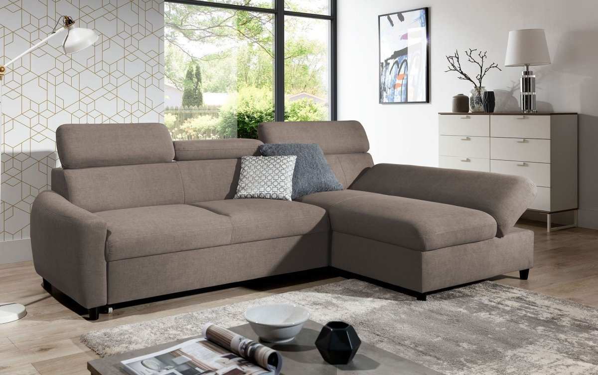 Designer Sofa Noura Mini mit Schlaf- und Klappfunktion - Luxusbetten24