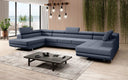 Designer Sofa Positano mit Schlaf- und Klappfunktion (Stoff) - Luxusbetten24