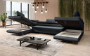 Designer Sofa Positano mit Schlaf- und Klappfunktion (Stoff) - Luxusbetten24
