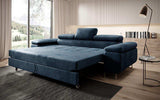 Designer Sofa Siera mit Schlaffunktion (Samt) - Luxusbetten24