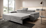 Designer Sofa Siera mit Schlaffunktion (Samt) - Luxusbetten24