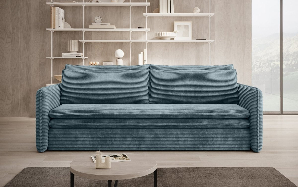 Designer Sofa Tilo Slim mit Schlaf- und Klappfunktion - Luxusbetten24