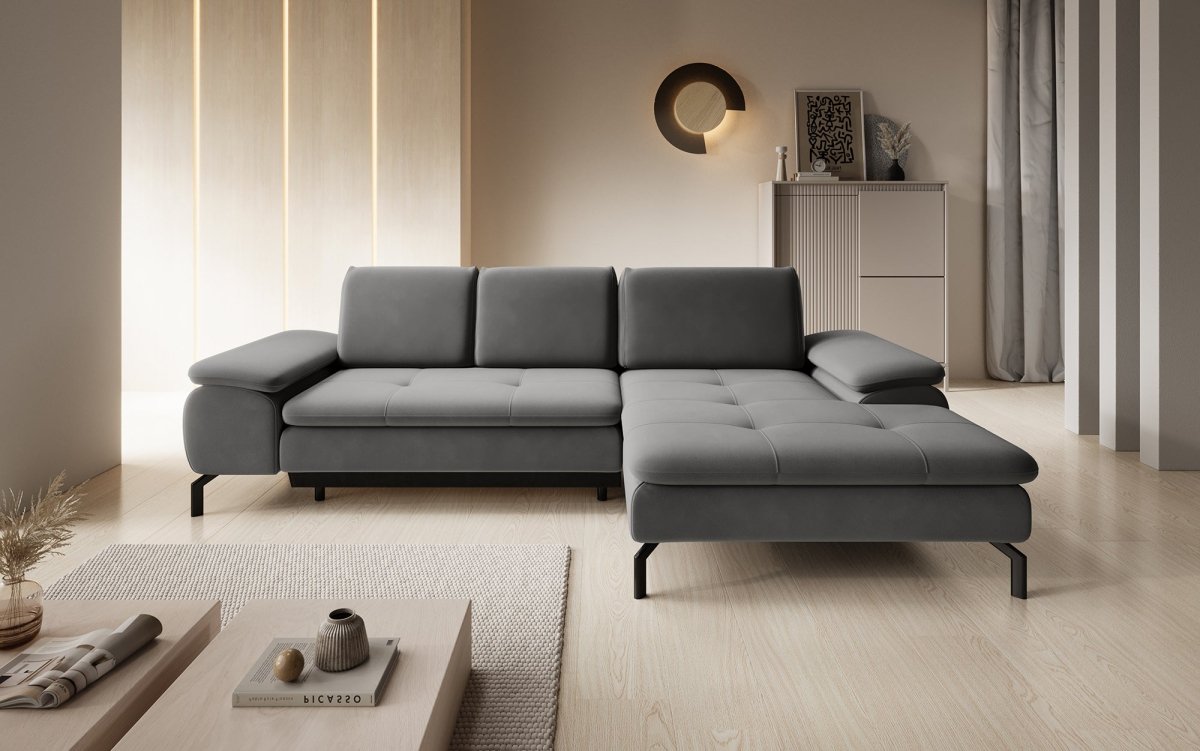 Designer Sofa Verila Mini mit Schlaf- und Klappfunktion - Luxusbetten24