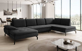 Designer Sofa Verila U mit Schlaf- und Klappfunktion - Luxusbetten24