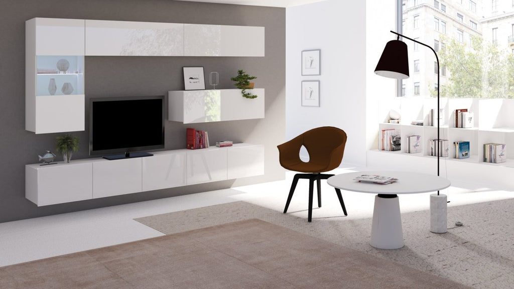Designer Wohnwand Cezanne mit LED