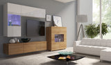 Designer Wohnwand Miro mit LED - Luxusbetten24