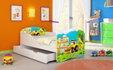 Kinderbett Luna mit Stauraum und verschiedenen Motiven - Luxusbetten24