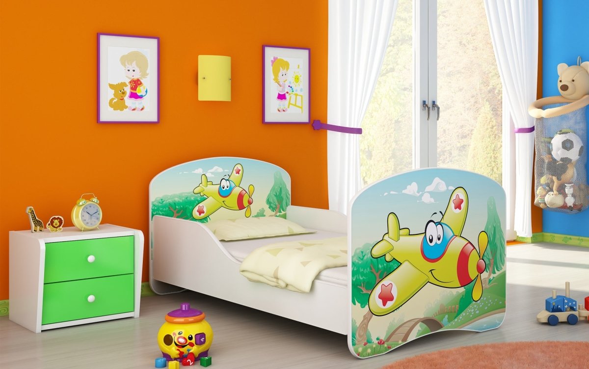 Kinderbett Mondo mit verschiedenen Mustern - Luxusbetten24